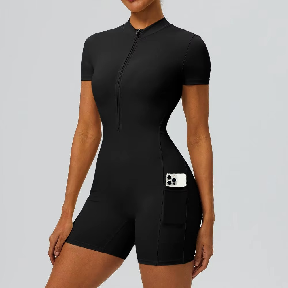 Zip Front Romper