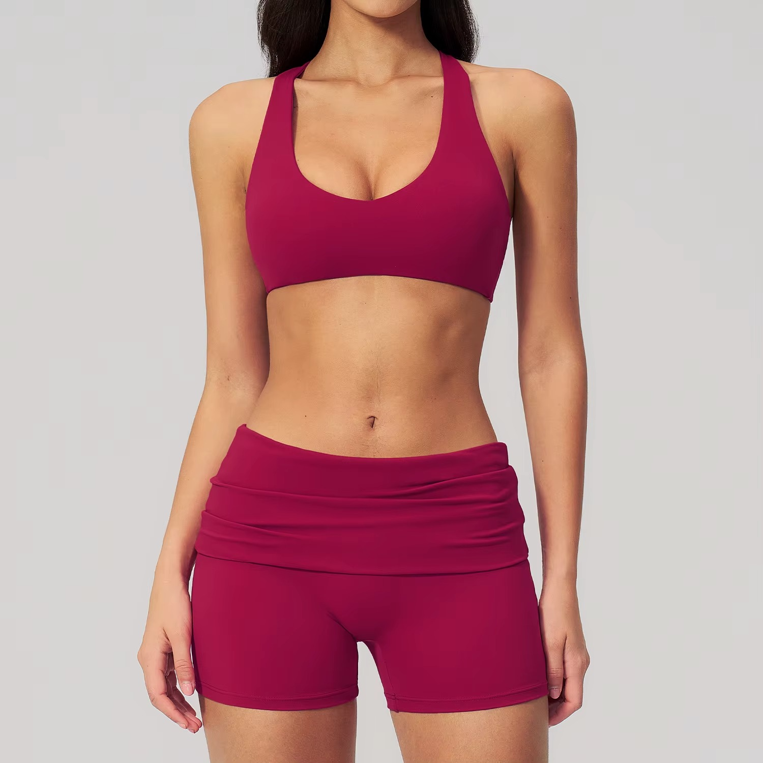 Cross Back Shorts Set