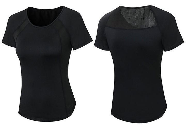 JY Summer Hot Sale Custom Women Lightweight Quick Dry Short Sleeve Sports Shirt Breathable Mesh Design High Quality Regular Fit