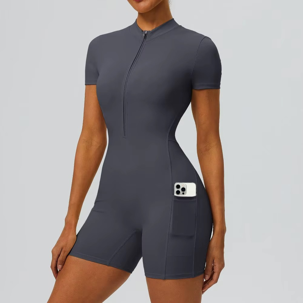 Zip Front Romper