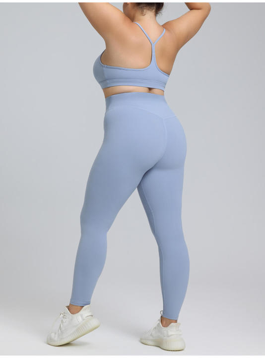 JY Women's Plus Size Sports Sets Gym Fitness Sports Workout Yoga Clothes Suit Activewear Seamless Knit Women Plus Size Yoga Set