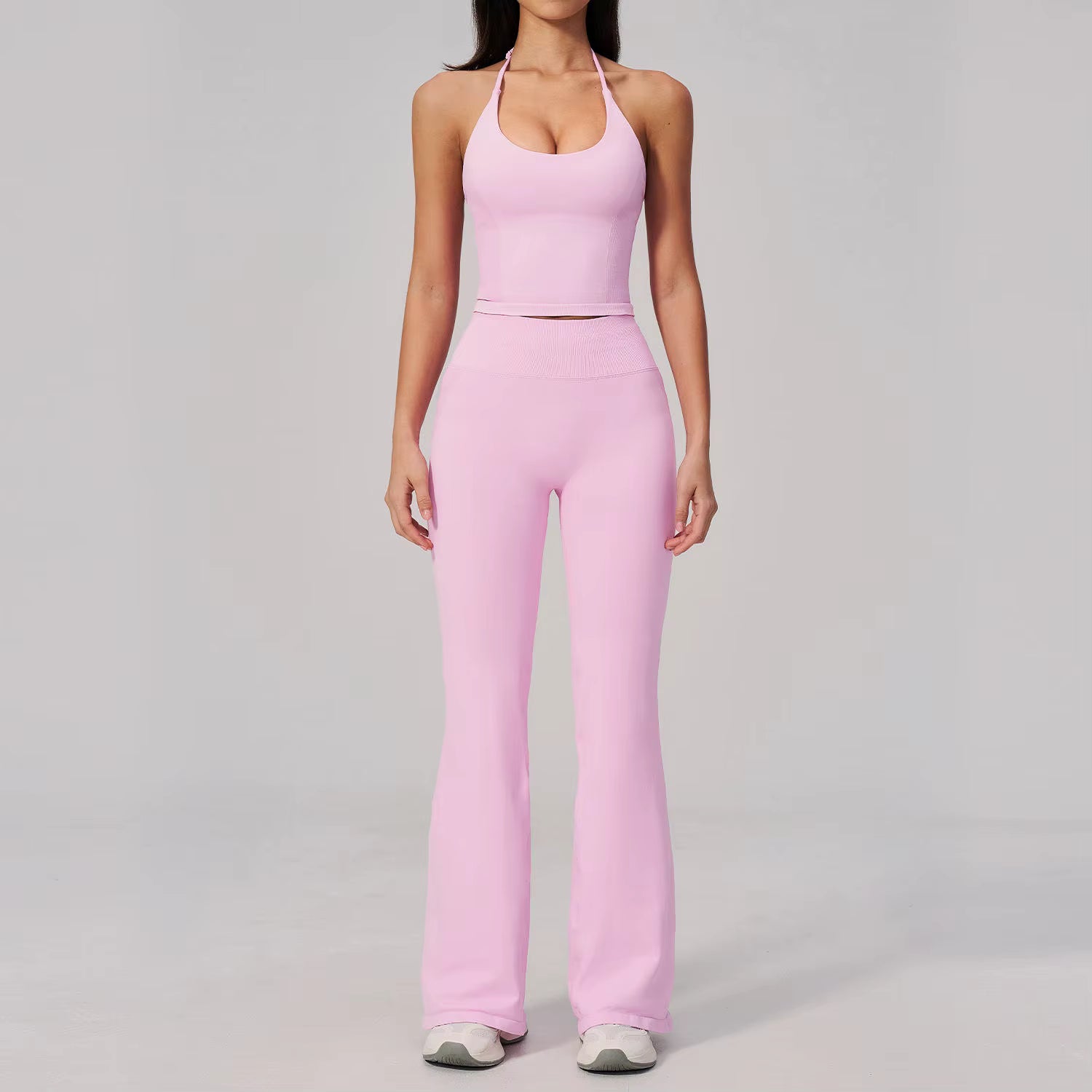 Seamless Ribbed Wide Leg Set