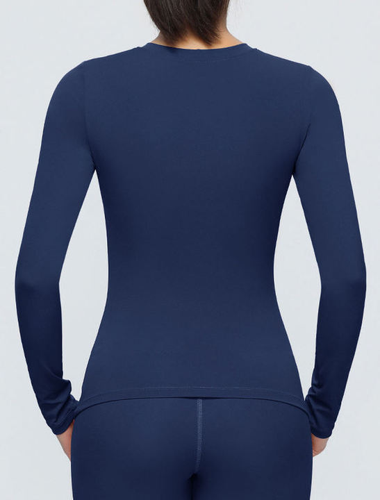JY Double-sided Brushed Long Sleeve Training Sports T Shirt Quick Drying Running Fitness Yoga Wear Sport Yoga Shirts for Women