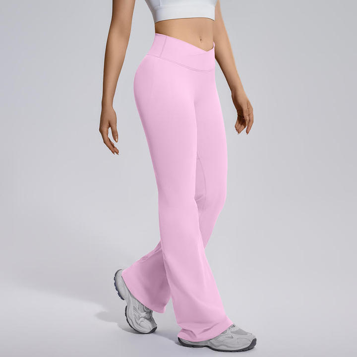 JY Seamless High Waist Yoga Pants for Women 4 Ways Stretch Spandex Fabric Breathable Quick Dry Elastic Waist Full-Length Fitness