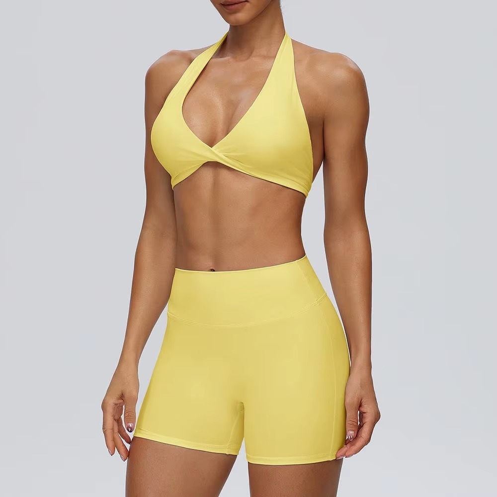 V-Neck Shorts Set