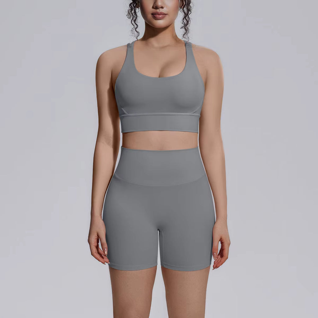 Crisscross Hip Shorts Set