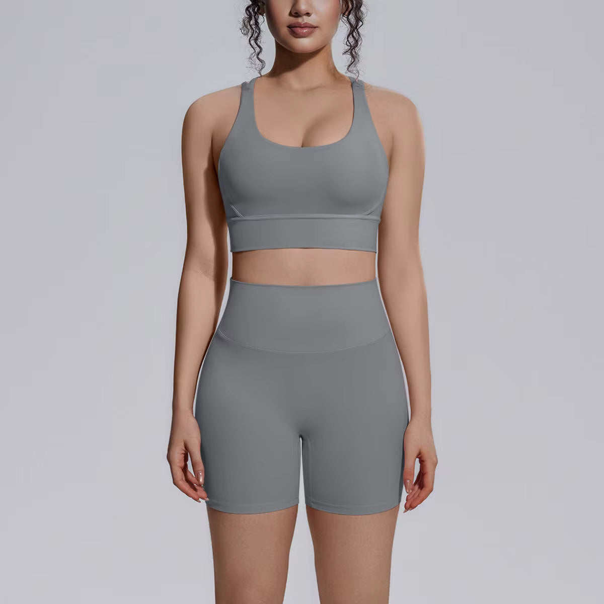 Crisscross Hip Shorts Set