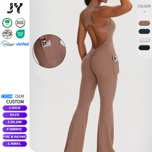 JY High Elasticity Wholesale Fitness Yoga Clothes 1 Piece High Strength Workout Wear Women Gym One Piece Yoga Sports Jumpsuit