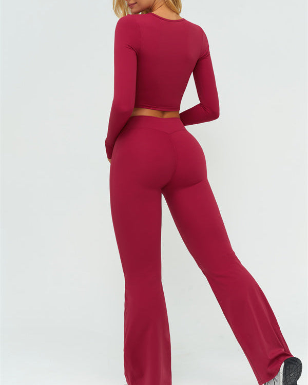 The Lushness Long Sleeve Crop top