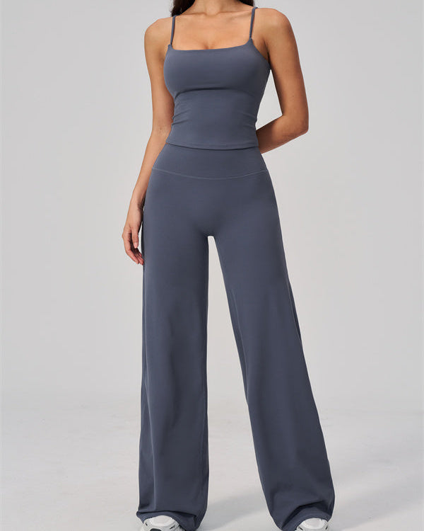 The FlexCore Crop Tank Flared Leggings 2-Piece Set