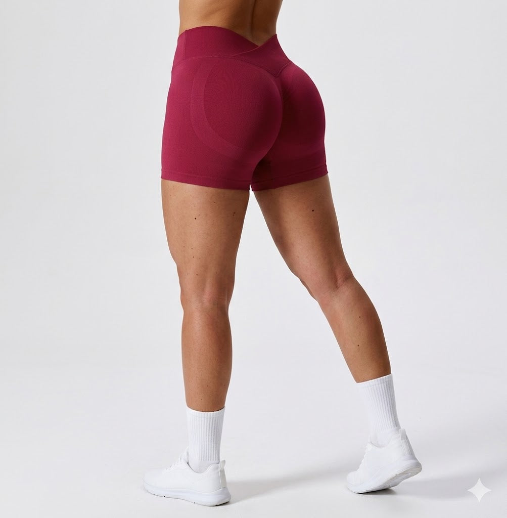 Scrunch High Waist Sports Shorts