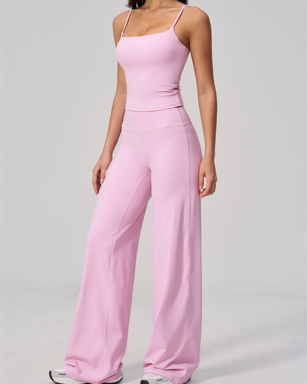 The FlexCore Crop Tank Flared Leggings 2-Piece Set