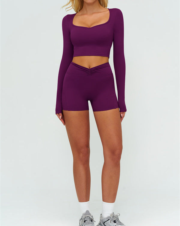 The Lushness Long Sleeve Crop top