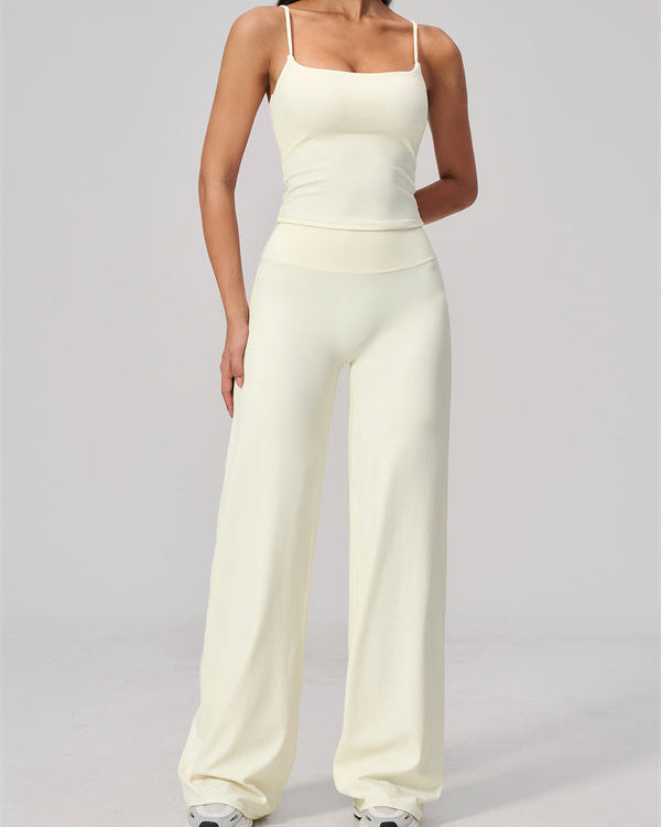 The FlexCore Crop Tank Flared Leggings 2-Piece Set