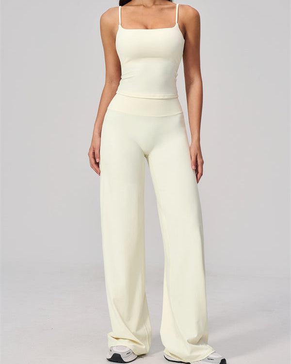 The FlexCore Crop Tank Flared Leggings 2-Piece Set