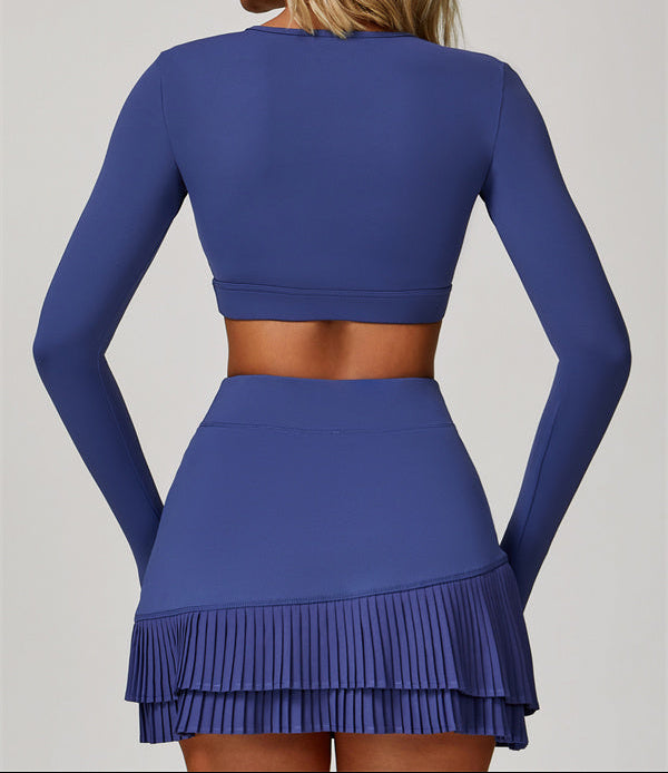 The Lavish Long Sleeve Cut-out Crop Top