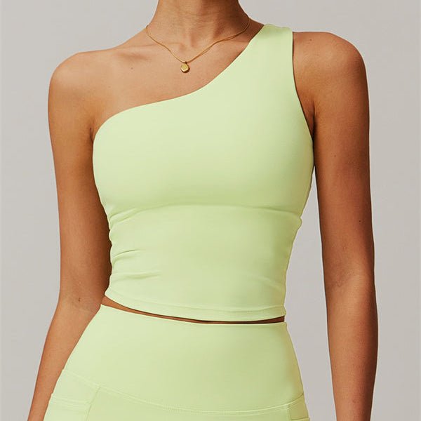 Avenne One-Shoulder Crop TopCrop Tops & TeesVOLTRA FIT