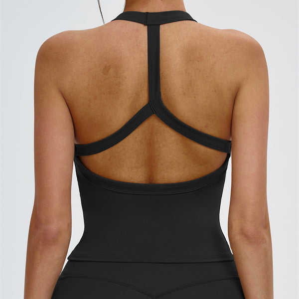 The Slate Y-Back Top