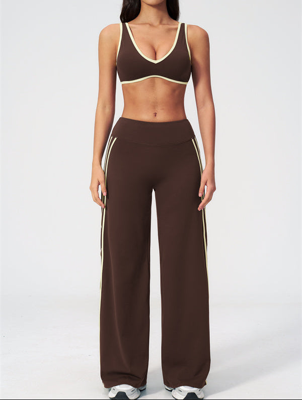 The Evoke Sports Bra Straight Leg Pants 2-Piece Set