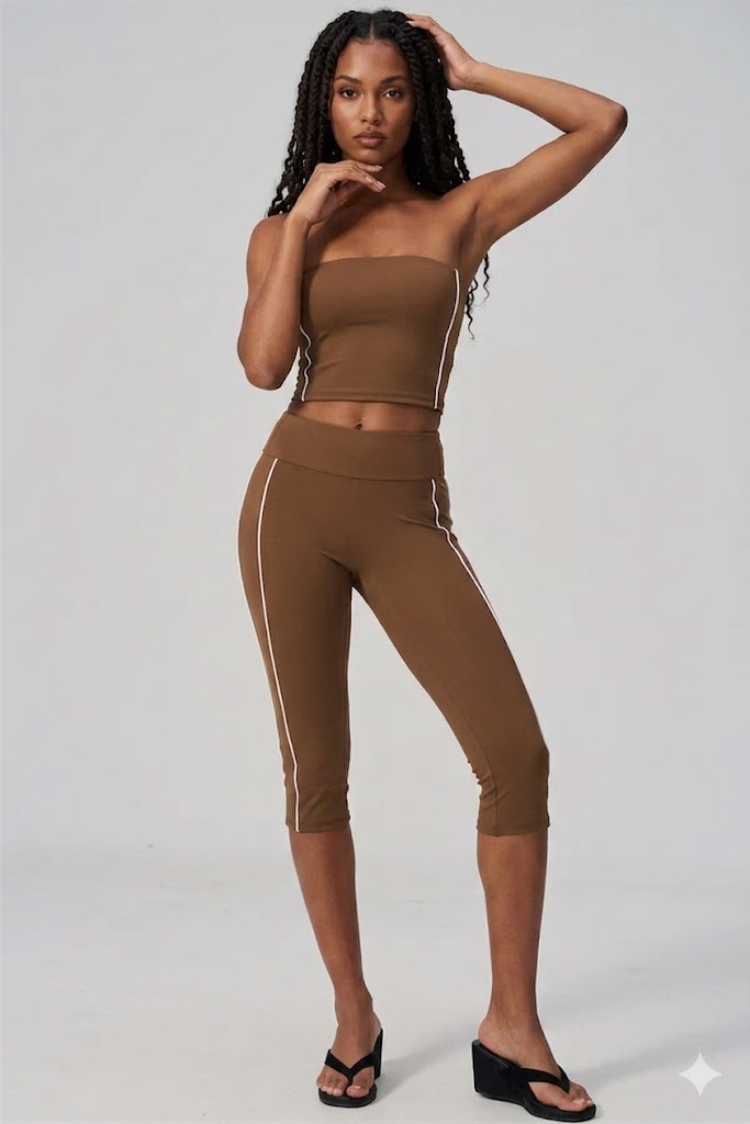 Strapless Capri Set