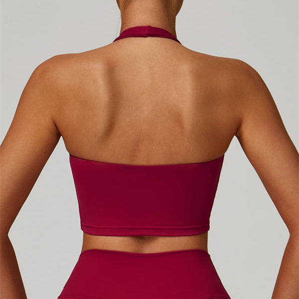 The Seraphine Halter Crop Top