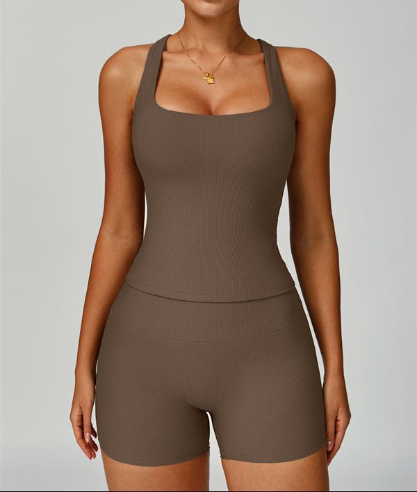 Calyra Square-Neck Workout TankCrop Tops & TeesVOLTRA FIT