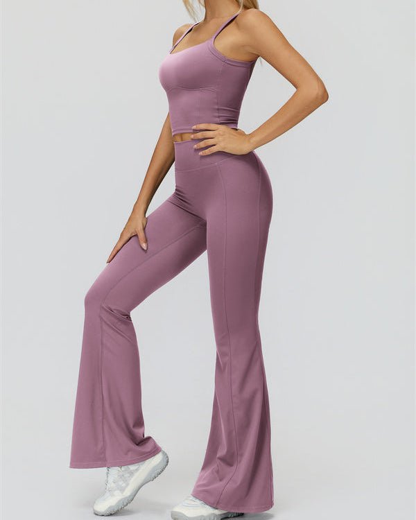 Crop Tank & Flare Leggings SetVOLTRA FIT