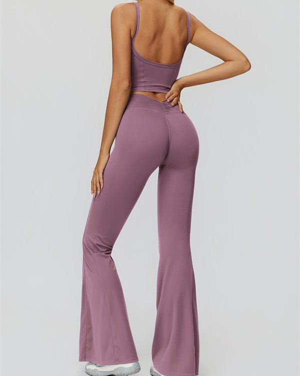 Crop Tank & Flare Leggings SetVOLTRA FIT