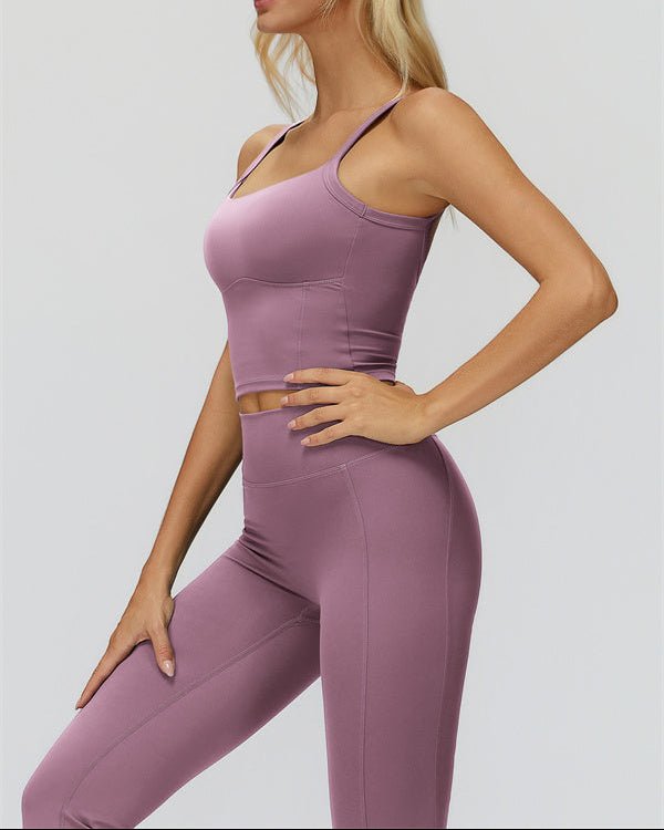 Crop Tank & Flare Leggings SetVOLTRA FIT