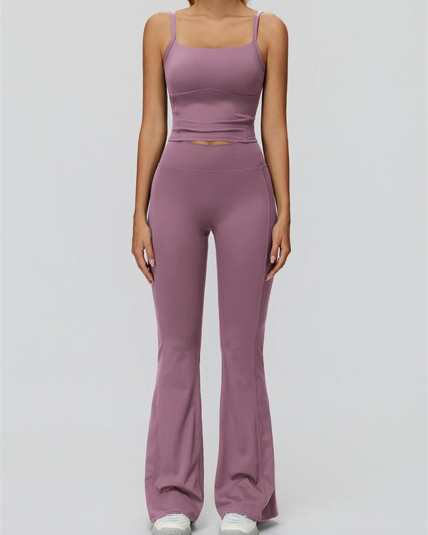 Crop Tank & Flare Leggings SetVOLTRA FIT