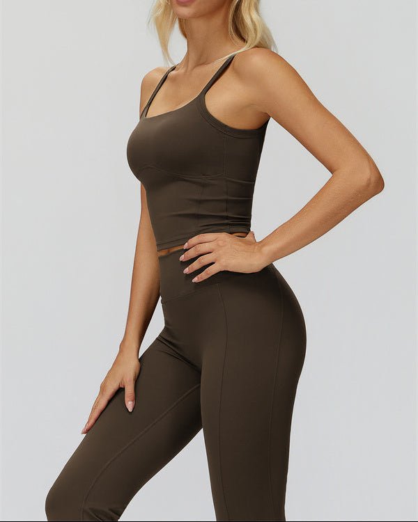 Crop Tank & Flare Leggings SetVOLTRA FIT