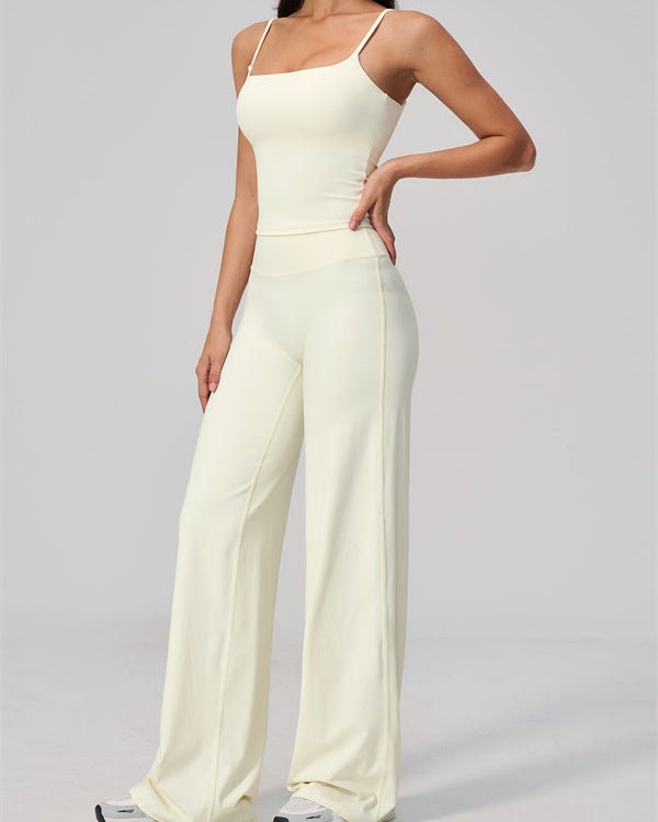 Crop Tank & Flared Leggings SetVOLTRA FIT