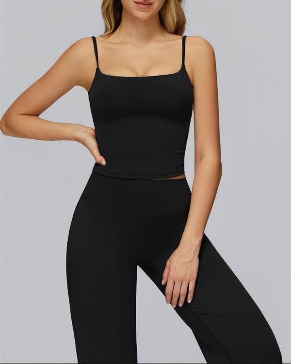 Crop Tank & Flared Leggings SetVOLTRA FIT