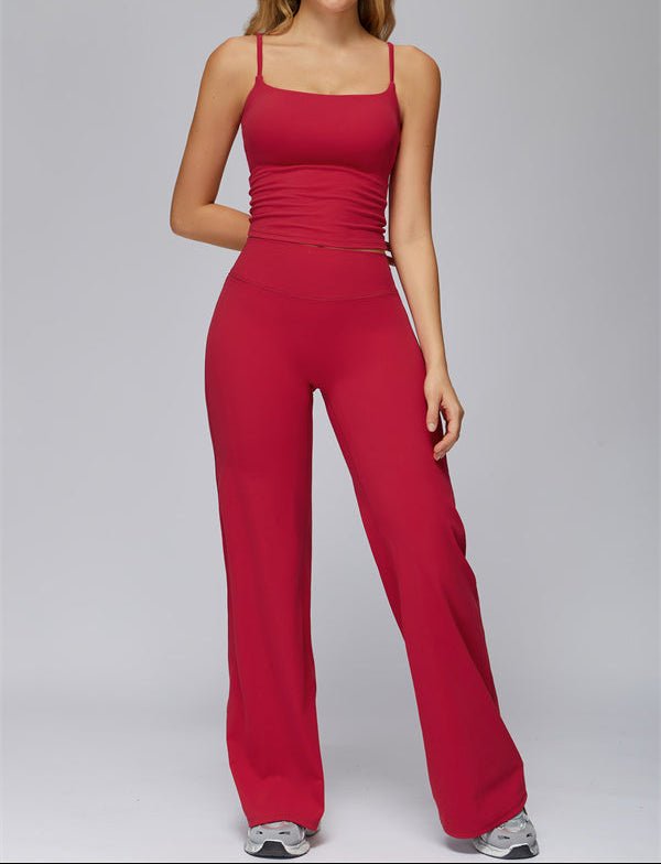 Crop Tank & Flared Leggings SetVOLTRA FIT