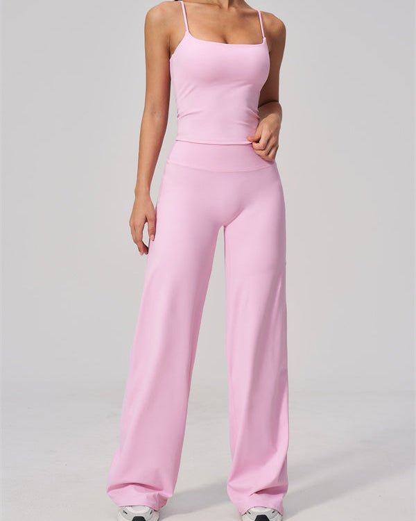 Crop Tank & Flared Leggings SetVOLTRA FIT