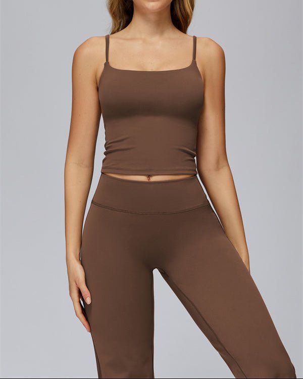 Crop Tank & Flared Leggings SetVOLTRA FIT