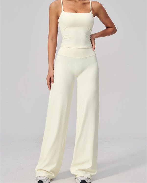 Crop Tank & Flared Leggings SetVOLTRA FIT