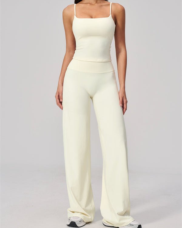Crop Tank & Flared Leggings SetVOLTRA FIT