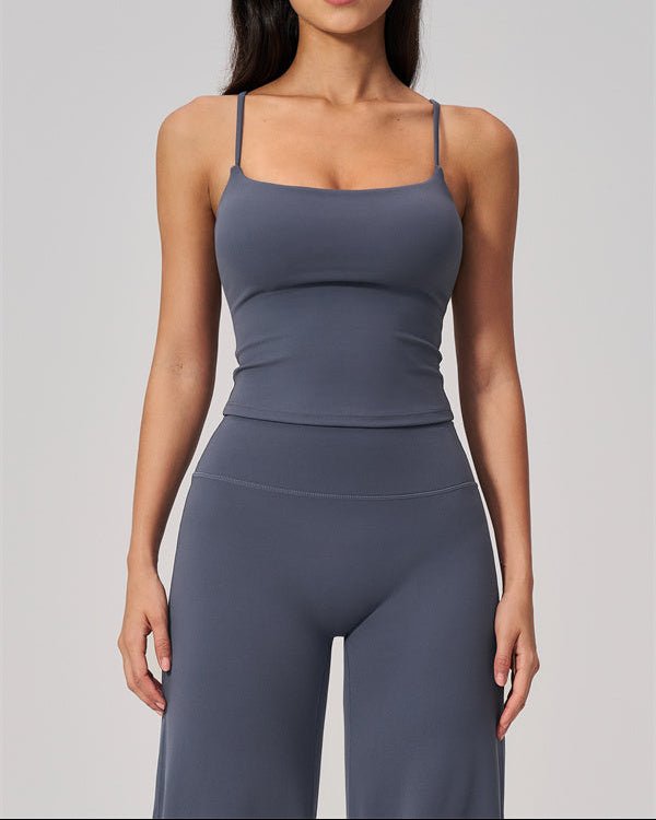 Crop Tank & Flared Leggings SetVOLTRA FIT