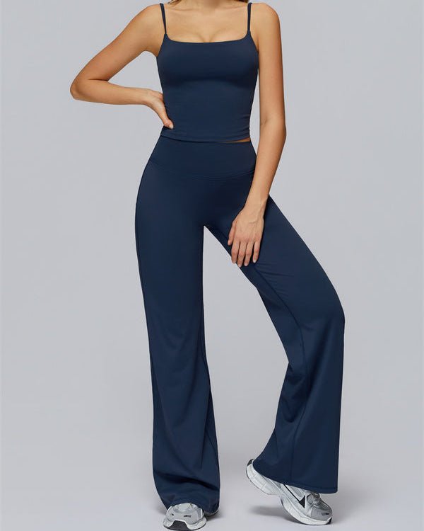 Crop Tank & Flared Leggings SetVOLTRA FIT