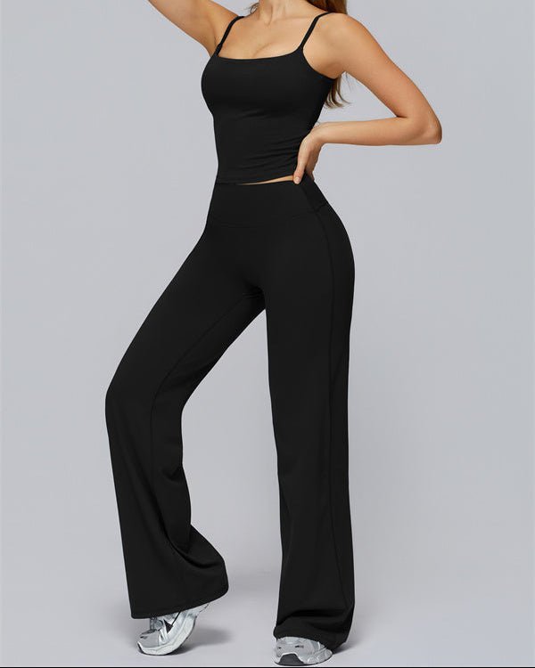 Crop Tank & Flared Leggings SetVOLTRA FIT