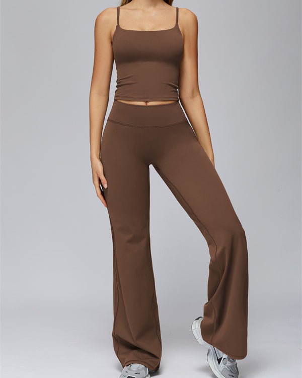 Crop Tank & Flared Leggings SetVOLTRA FIT