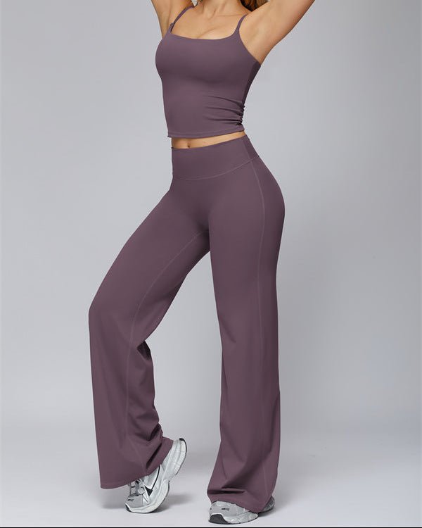 Crop Tank & Flared Leggings SetVOLTRA FIT