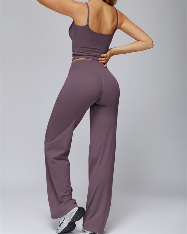 Crop Tank & Flared Leggings SetVOLTRA FIT