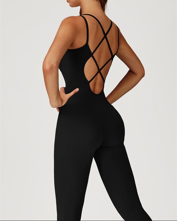 Cross Back Sculpting JumpsuitVOLTRA FIT