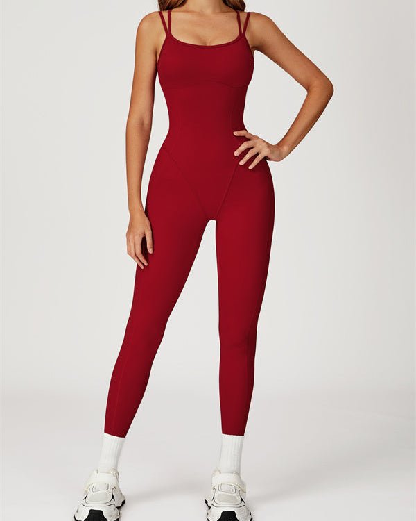Cross Back Sculpting JumpsuitVOLTRA FIT