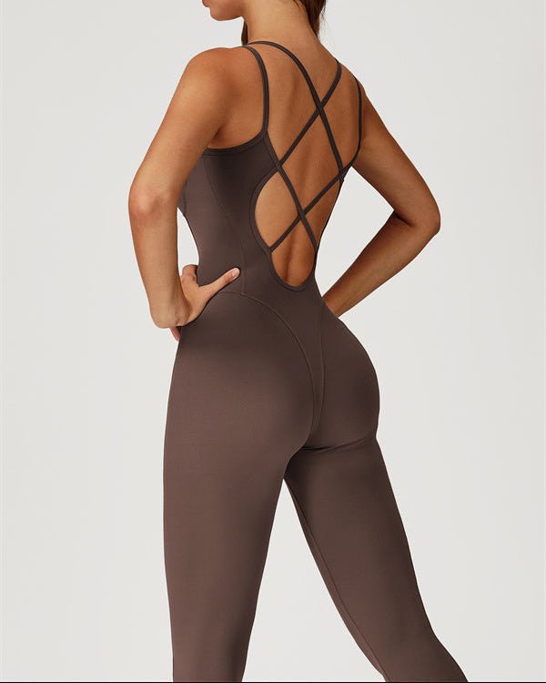 Cross Back Sculpting JumpsuitVOLTRA FIT