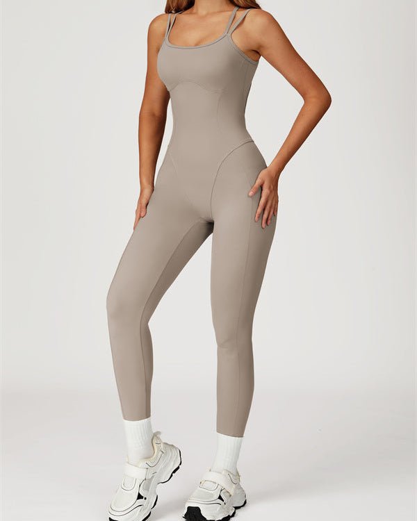 Cross Back Sculpting JumpsuitVOLTRA FIT
