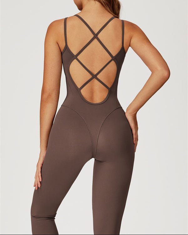 Cross Back Sculpting JumpsuitVOLTRA FIT