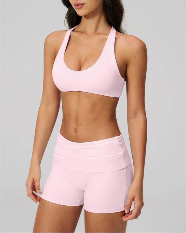 Cross Back Shorts SetVOLTRA FIT